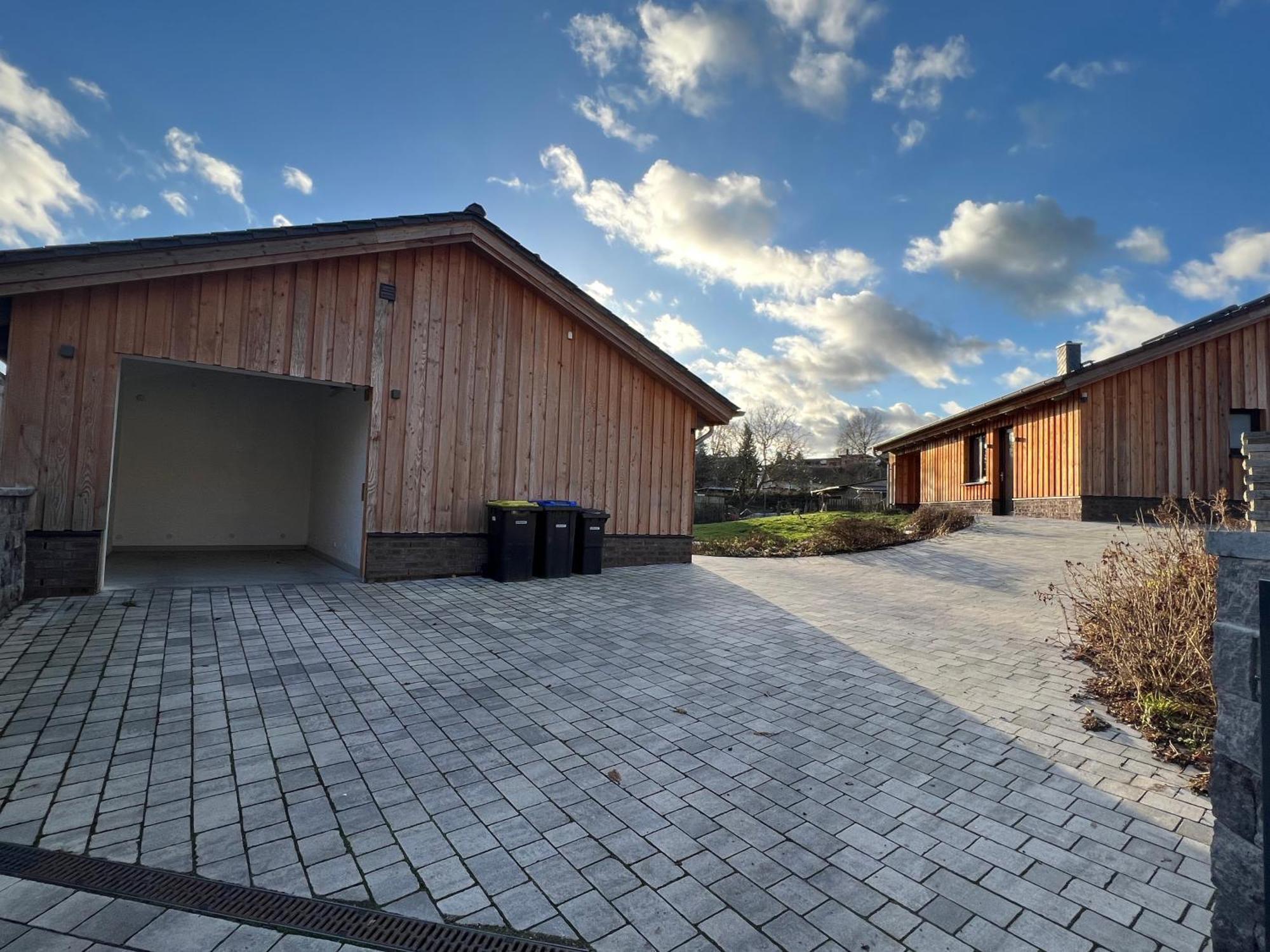 Ferienhaus Auszeit Mit Sauna Schwarz Exteriör bild